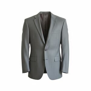 Jos A Bank Blazer Sport Coat Gray Silk Wool 2 Button Vented size 52R